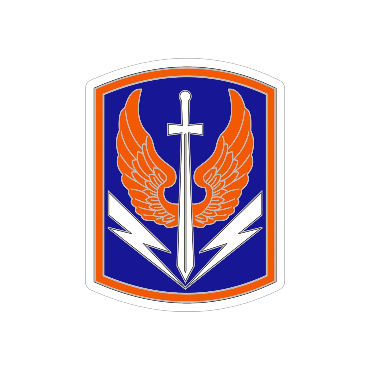 449 Aviation Brigade (U.S. Army) REVERSE PRINT Transparent STICKER-5" × 5"-The Sticker Space