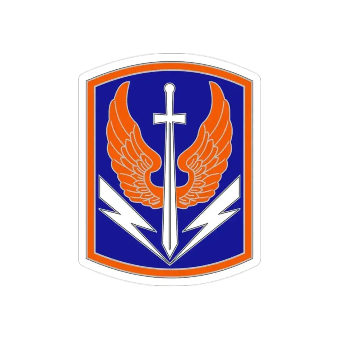 449 Aviation Brigade (U.S. Army) REVERSE PRINT Transparent Die-Cut STICKER 2 Inch Die-Cut Transparent - The Sticker Space