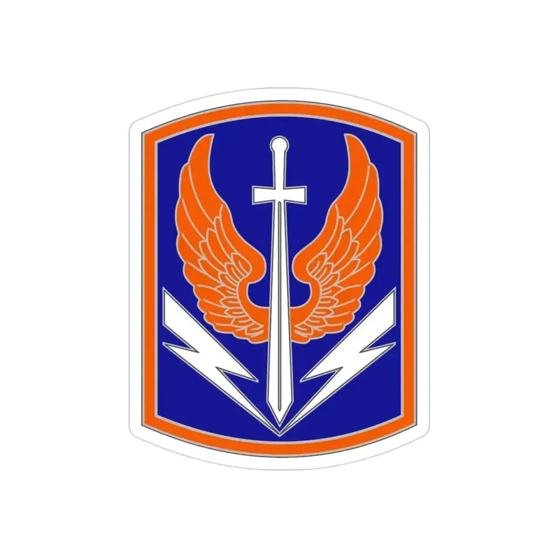 449 Aviation Brigade (U.S. Army) REVERSE PRINT Transparent Die-Cut STICKER 3 Inch Die-Cut Transparent - The Sticker Space