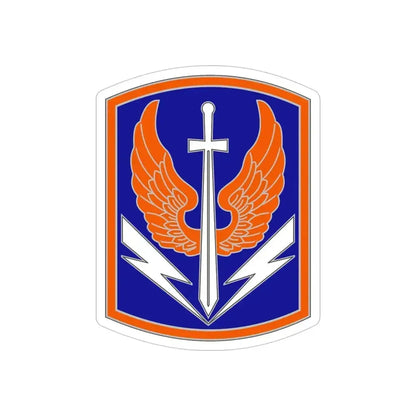 449 Aviation Brigade (U.S. Army) REVERSE PRINT Transparent Die-Cut STICKER 4 Inch Die-Cut Transparent - The Sticker Space