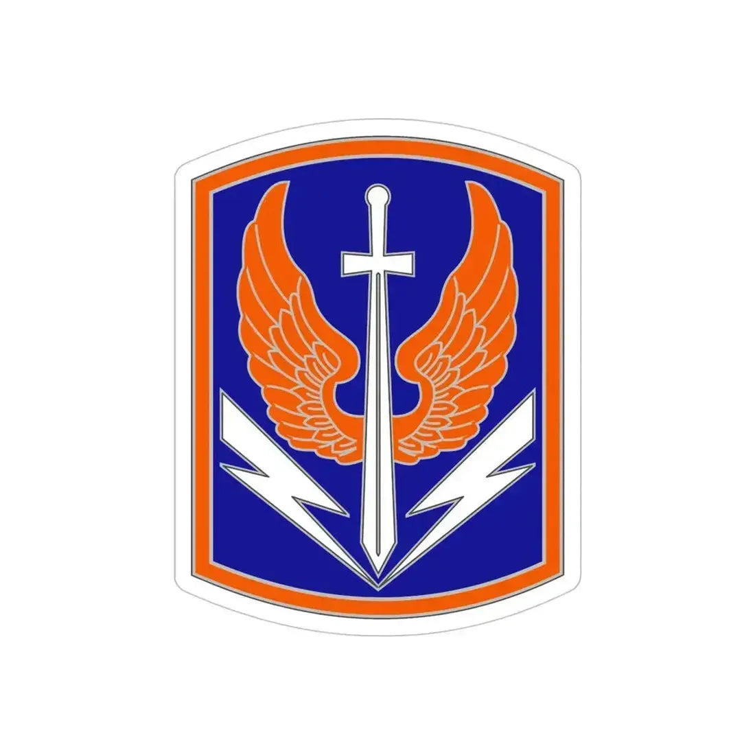 449 Aviation Brigade (U.S. Army) REVERSE PRINT Transparent Die-Cut STICKER 5 Inch Die-Cut Transparent - The Sticker Space