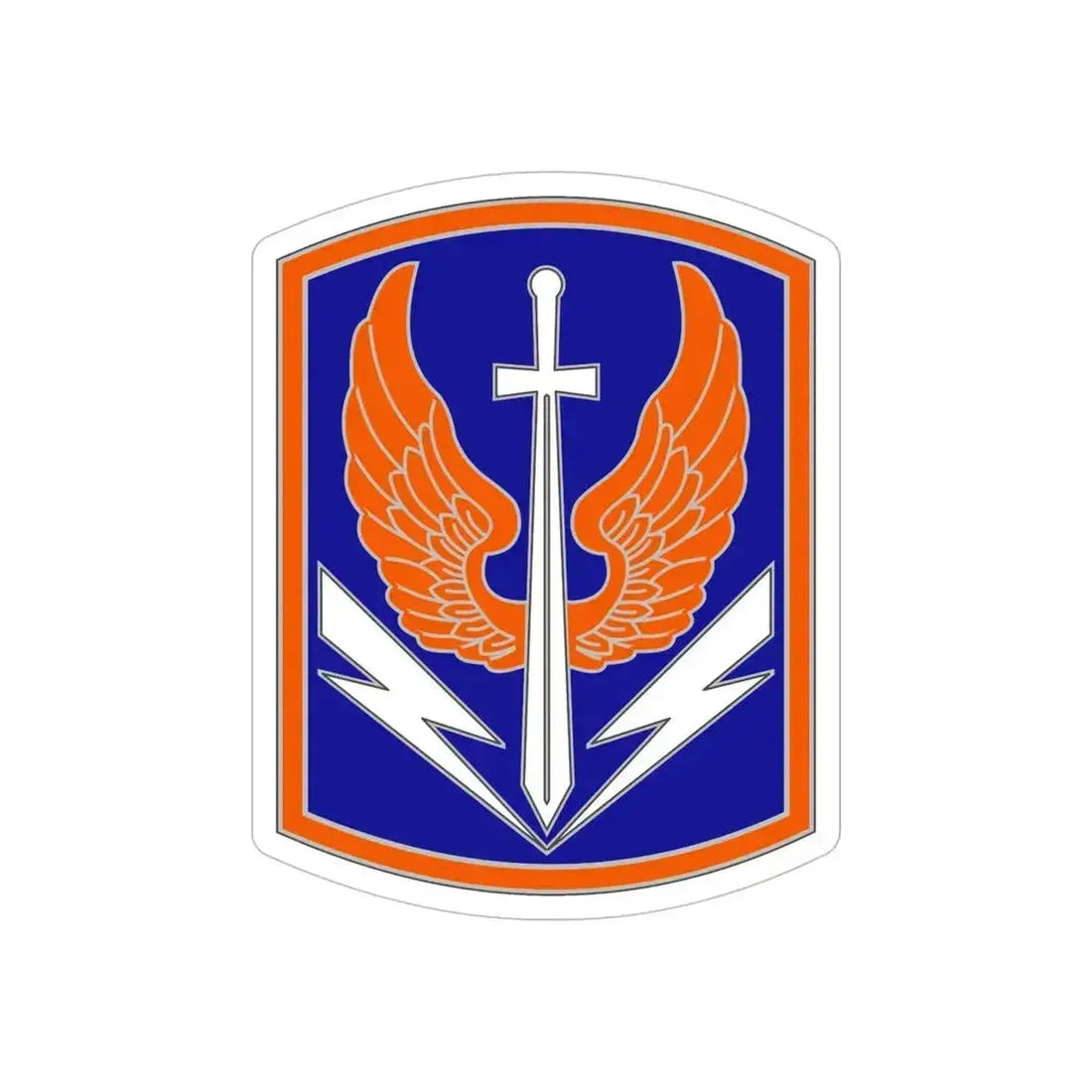 449 Aviation Brigade (U.S. Army) REVERSE PRINT Transparent Die-Cut STICKER 6 Inch Die-Cut Transparent - The Sticker Space
