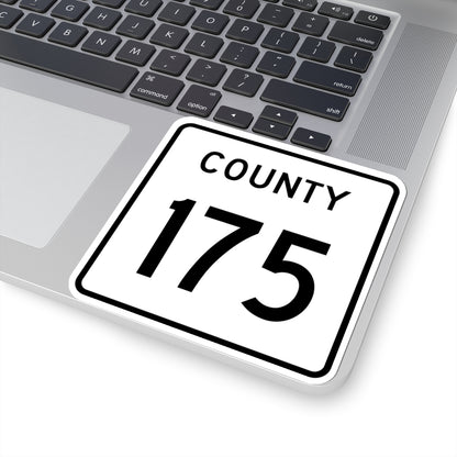 County 175 square (Minnesota) (Road Sign) STICKER Vinyl Kiss-Cut Decal