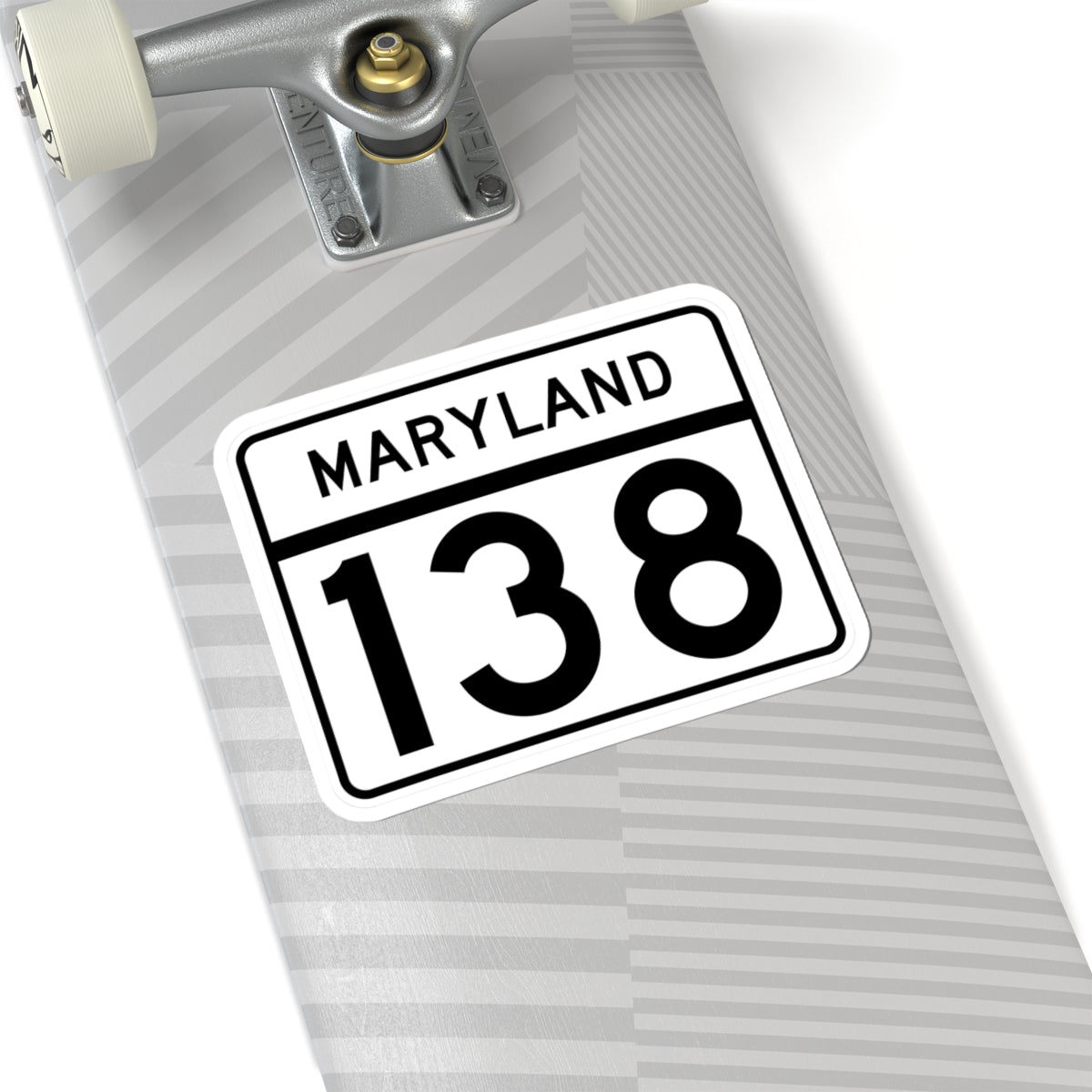 MD Route 138 (Maryland) (Road Sign) STICKER Vinyl Kiss-Cut Decal