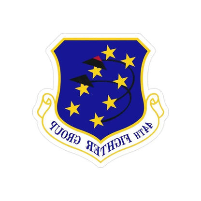 44th Fighter Group (U.S. Air Force) REVERSE PRINT Transparent Die-Cut STICKER 2 Inch Die-Cut Transparent - The Sticker Space
