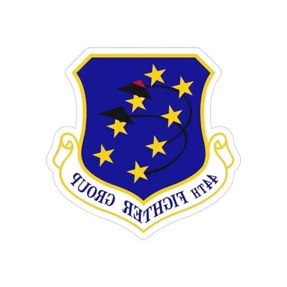 44th Fighter Group (U.S. Air Force) REVERSE PRINT Transparent Die-Cut STICKER 5 Inch Die-Cut Transparent - The Sticker Space
