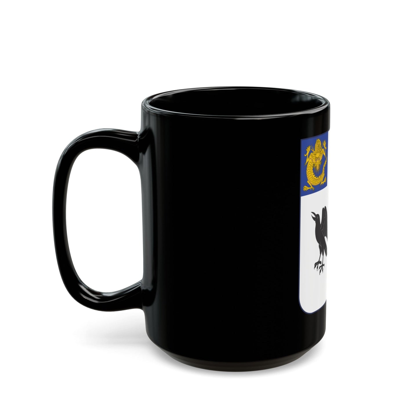 44th Infantry Regiment (U.S. Army) Black Coffee Mug-The Sticker Space