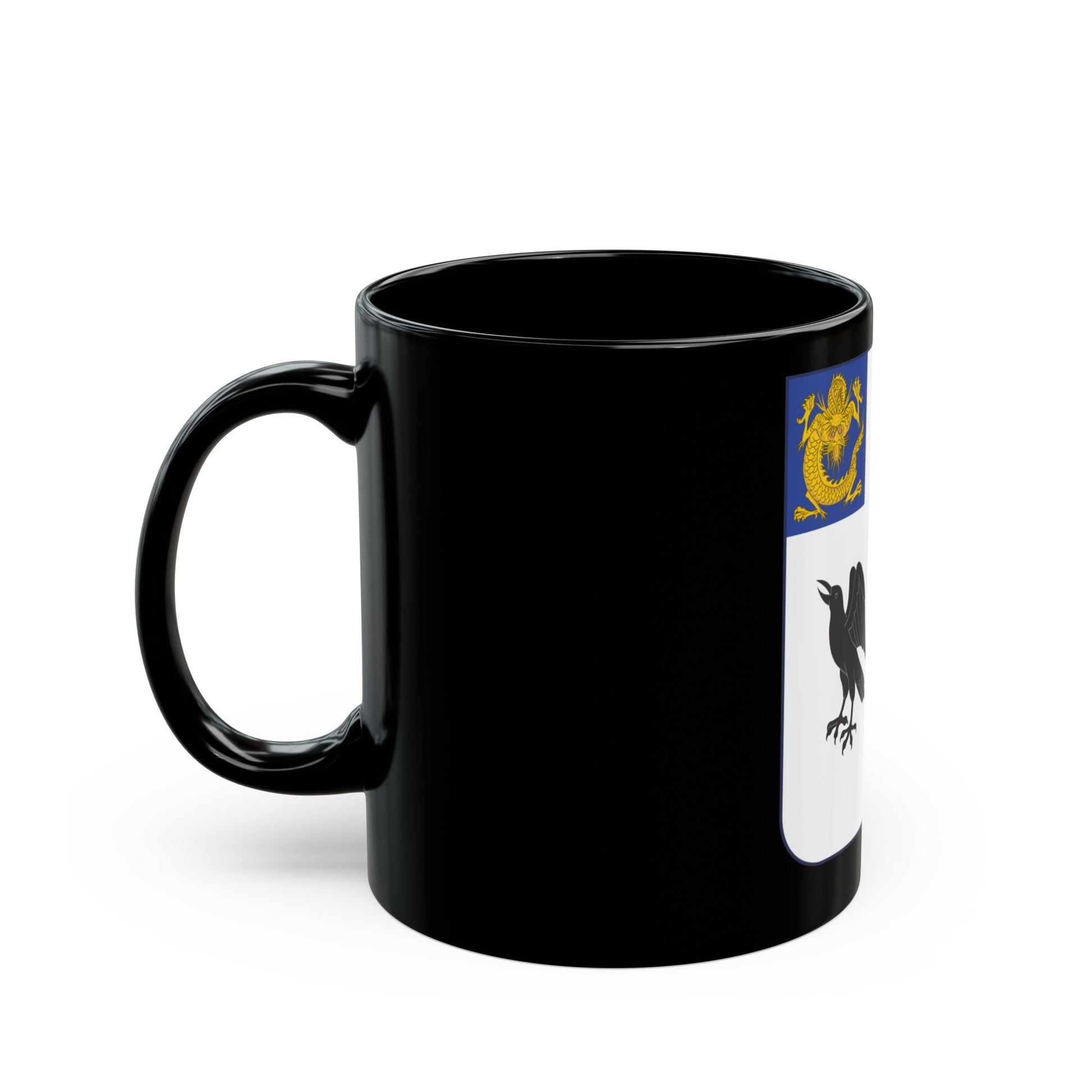 44th Infantry Regiment (U.S. Army) Black Coffee Mug-The Sticker Space