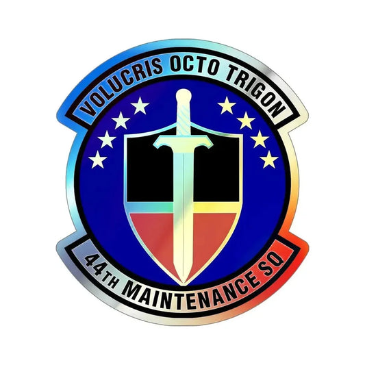 44th Maintenance Squadron (U.S. Air Force) Holographic STICKER Die-Cut Vinyl Decal 6 Inch Holographic - The Sticker Space
