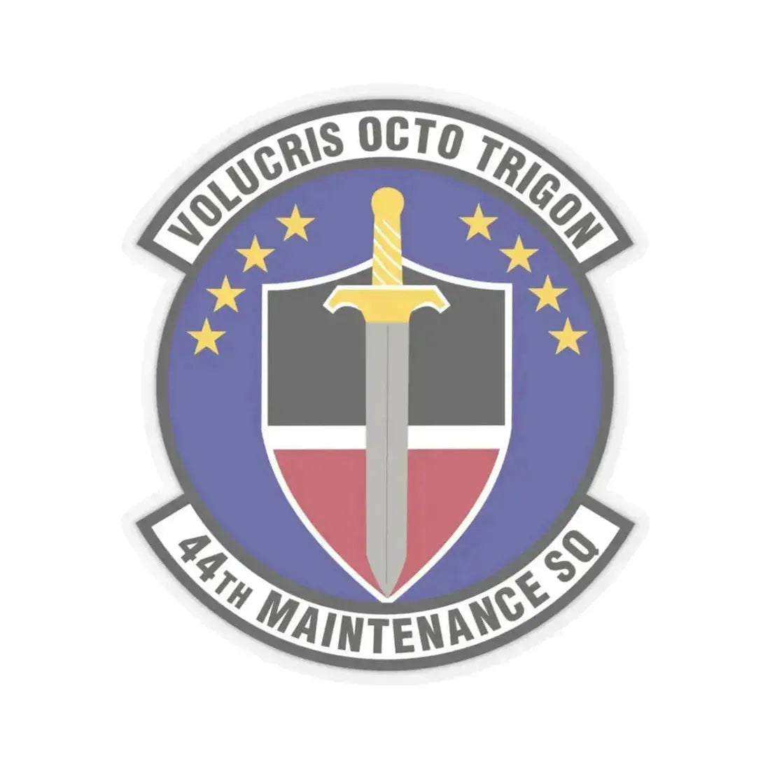 44th Maintenance Squadron (U.S. Air Force) STICKER Vinyl Kiss-Cut Decal 3 Inch Transparent - The Sticker Space