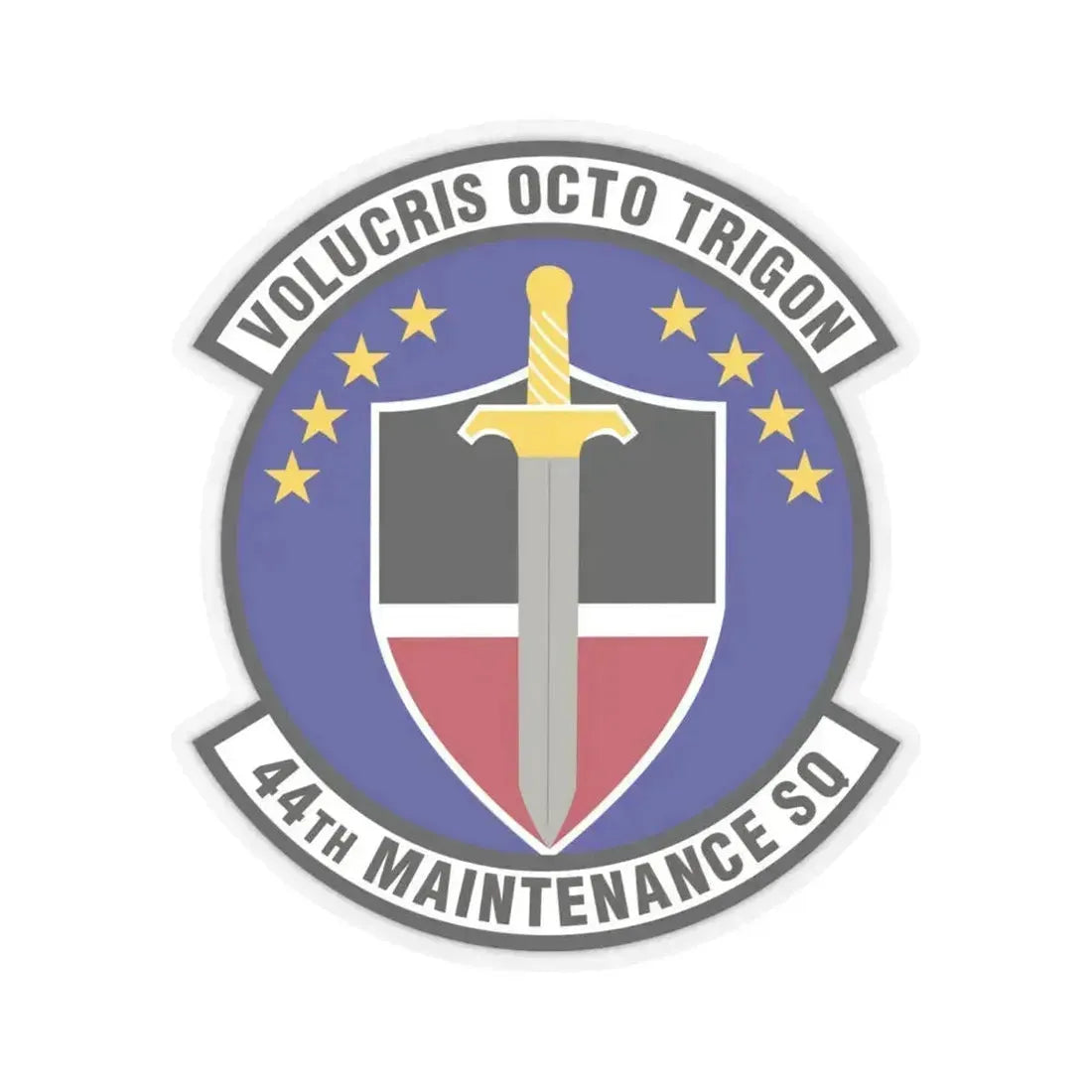 44th Maintenance Squadron (U.S. Air Force) STICKER Vinyl Kiss-Cut Decal 4 Inch Transparent - The Sticker Space