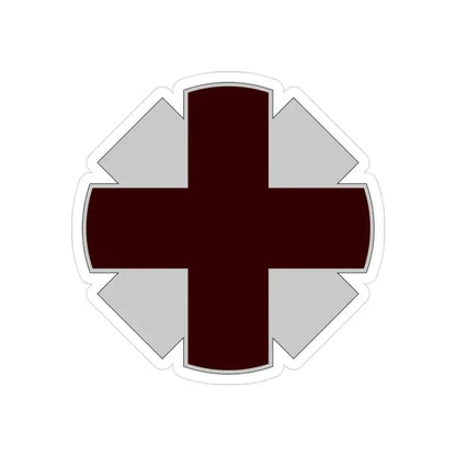 44th Medical Command DUI (U.S. Army) REVERSE PRINT Transparent Die-Cut STICKER 2 Inch Die-Cut Transparent - The Sticker Space