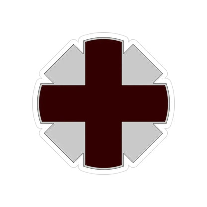 44th Medical Command DUI (U.S. Army) REVERSE PRINT Transparent Die-Cut STICKER 3 Inch Die-Cut Transparent - The Sticker Space