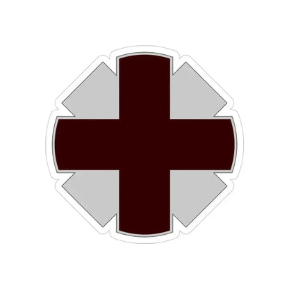 44th Medical Command DUI (U.S. Army) REVERSE PRINT Transparent Die-Cut STICKER 4 Inch Die-Cut Transparent - The Sticker Space