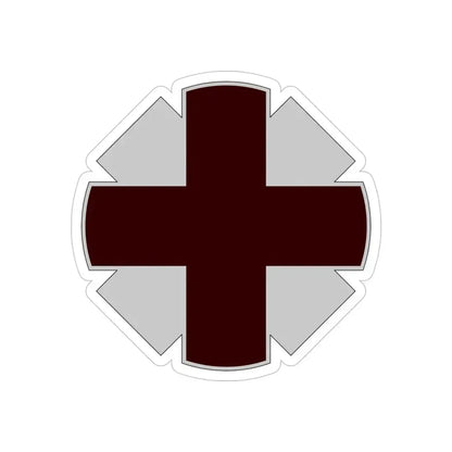 44th Medical Command DUI (U.S. Army) REVERSE PRINT Transparent Die-Cut STICKER 5 Inch Die-Cut Transparent - The Sticker Space