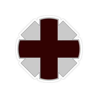 44th Medical Command DUI (U.S. Army) REVERSE PRINT Transparent Die-Cut STICKER 6 Inch Die-Cut Transparent - The Sticker Space