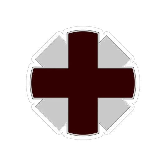 44th Medical Command DUI (U.S. Army) REVERSE PRINT Transparent Die-Cut STICKER 6 Inch Die-Cut Transparent - The Sticker Space