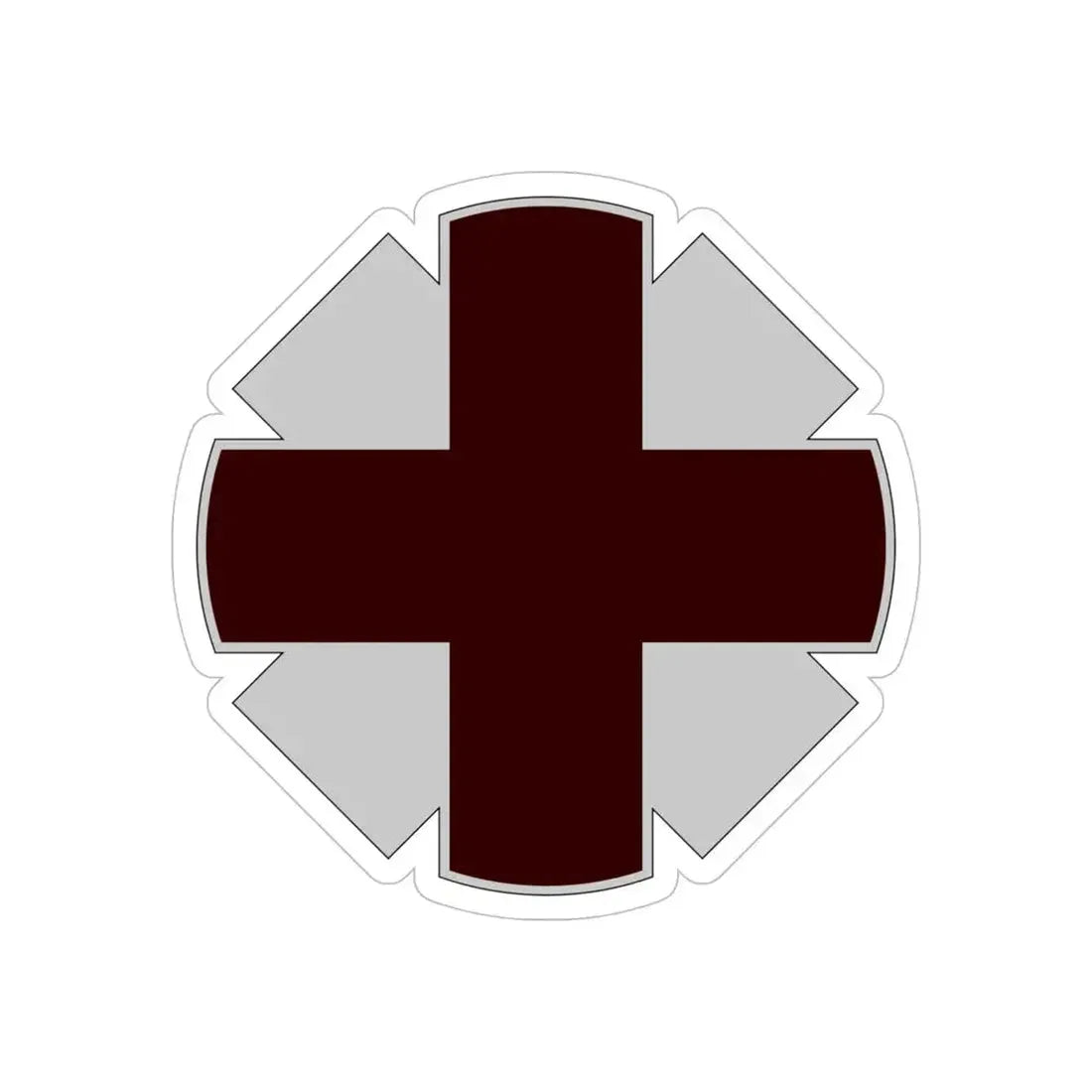 44th Medical Command DUI (U.S. Army) REVERSE PRINT Transparent Die-Cut STICKER - The Sticker Space