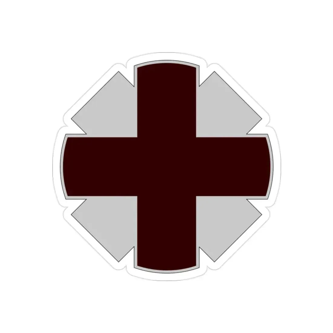 44th Medical Command DUI (U.S. Army) REVERSE PRINT Transparent Die-Cut STICKER - The Sticker Space