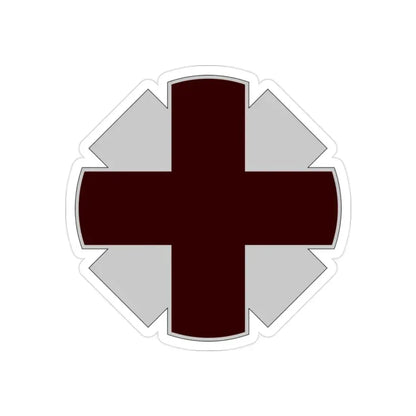 44th Medical Command DUI (U.S. Army) REVERSE PRINT Transparent Die-Cut STICKER - The Sticker Space