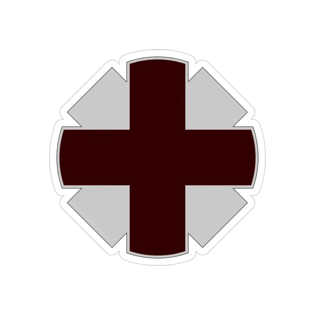 44th Medical Command DUI (U.S. Army) REVERSE PRINT Transparent Die-Cut STICKER - The Sticker Space