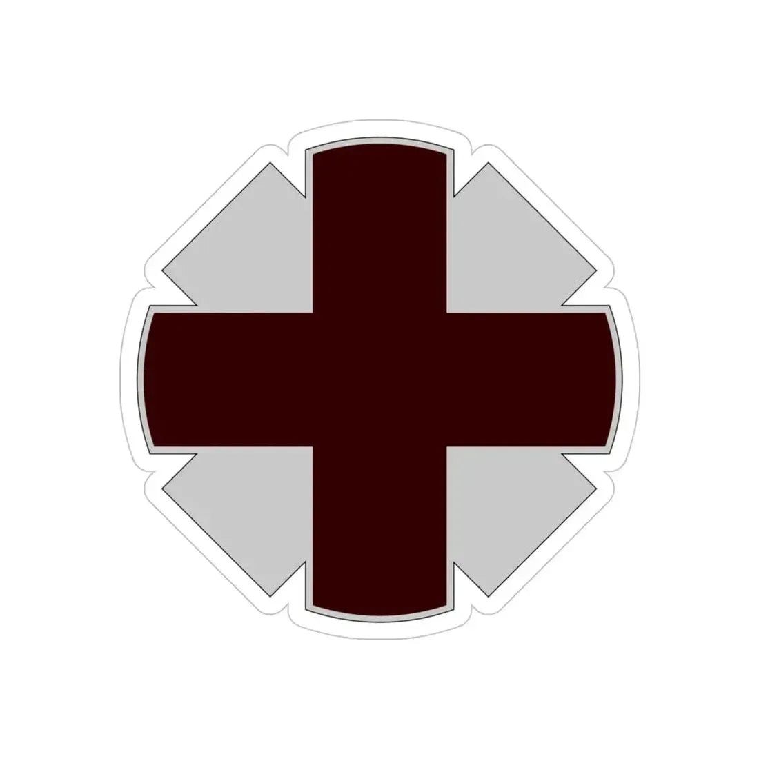 44th Medical Command DUI (U.S. Army) REVERSE PRINT Transparent Die-Cut STICKER - The Sticker Space