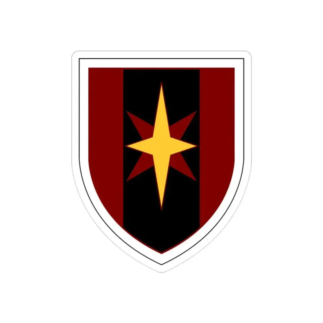 44th Medical Command SSI (U.S. Army) REVERSE PRINT Transparent Die-Cut STICKER 2 Inch Die-Cut Transparent - The Sticker Space