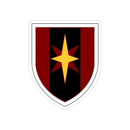 44th Medical Command SSI (U.S. Army) REVERSE PRINT Transparent Die-Cut STICKER 2 Inch Die-Cut Transparent - The Sticker Space