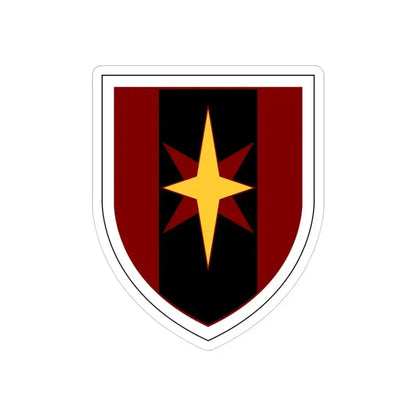 44th Medical Command SSI (U.S. Army) REVERSE PRINT Transparent Die-Cut STICKER 3 Inch Die-Cut Transparent - The Sticker Space