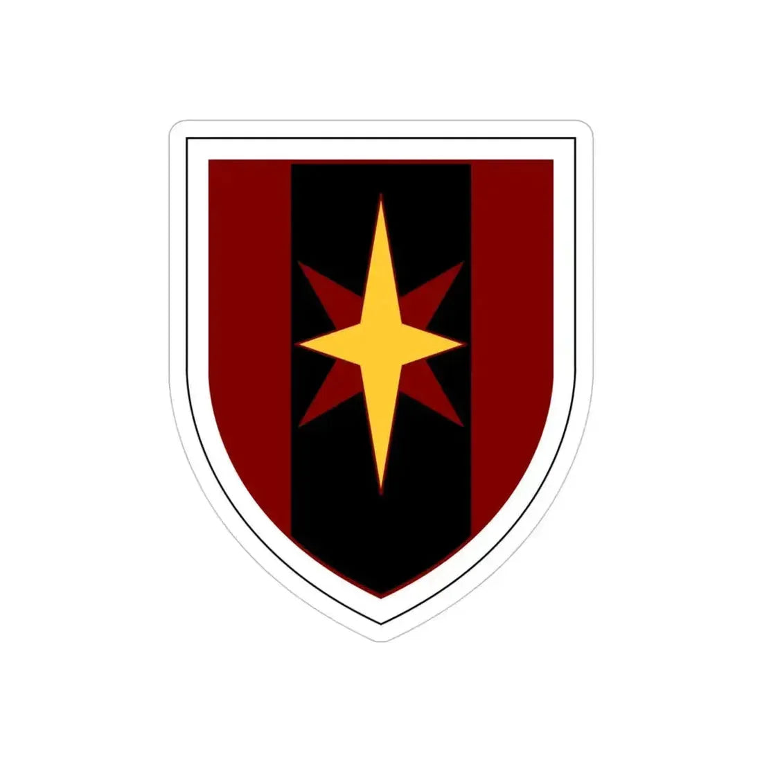 44th Medical Command SSI (U.S. Army) REVERSE PRINT Transparent Die-Cut STICKER 4 Inch Die-Cut Transparent - The Sticker Space