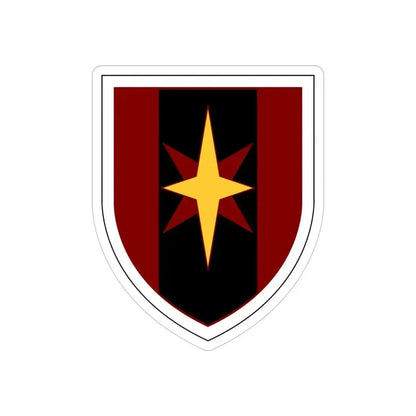 44th Medical Command SSI (U.S. Army) REVERSE PRINT Transparent Die-Cut STICKER 4 Inch Die-Cut Transparent - The Sticker Space