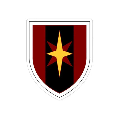 44th Medical Command SSI (U.S. Army) REVERSE PRINT Transparent Die-Cut STICKER 5 Inch Die-Cut Transparent - The Sticker Space