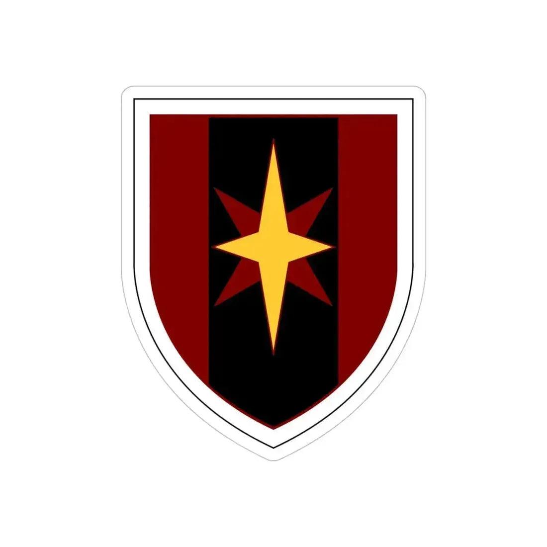 44th Medical Command SSI (U.S. Army) REVERSE PRINT Transparent Die-Cut STICKER 6 Inch Die-Cut Transparent - The Sticker Space