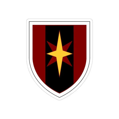44th Medical Command SSI (U.S. Army) REVERSE PRINT Transparent Die-Cut STICKER 6 Inch Die-Cut Transparent - The Sticker Space