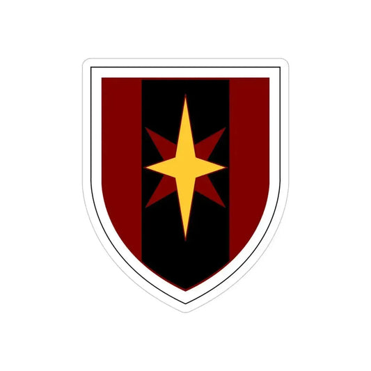 44th Medical Command SSI (U.S. Army) REVERSE PRINT Transparent Die-Cut STICKER 6 Inch Die-Cut Transparent - The Sticker Space