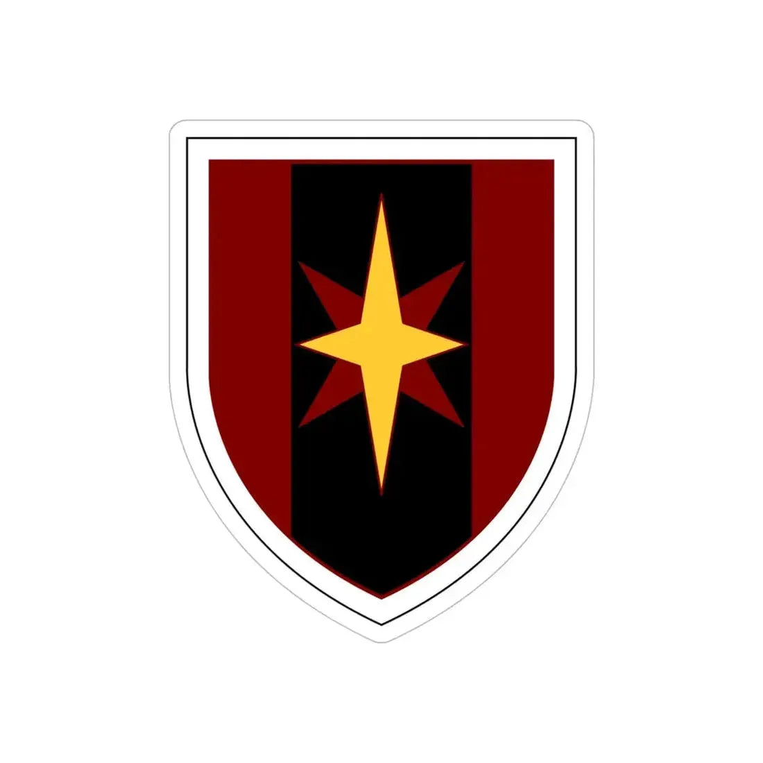 44th Medical Command SSI (U.S. Army) REVERSE PRINT Transparent Die-Cut STICKER - The Sticker Space