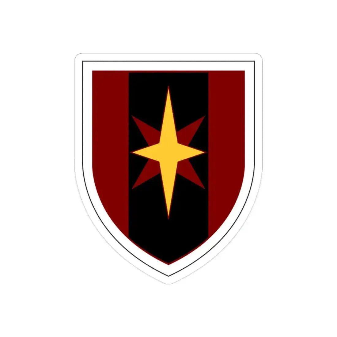 44th Medical Command SSI (U.S. Army) REVERSE PRINT Transparent Die-Cut STICKER - The Sticker Space