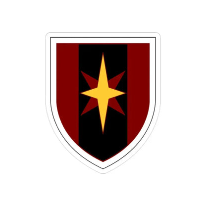 44th Medical Command SSI (U.S. Army) REVERSE PRINT Transparent Die-Cut STICKER - The Sticker Space