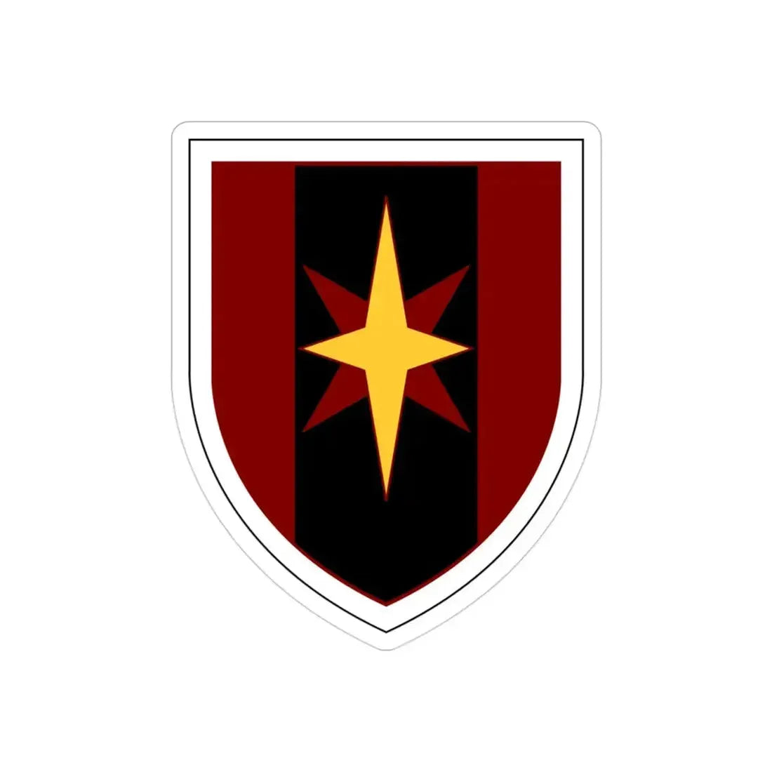 44th Medical Command SSI (U.S. Army) REVERSE PRINT Transparent Die-Cut STICKER - The Sticker Space