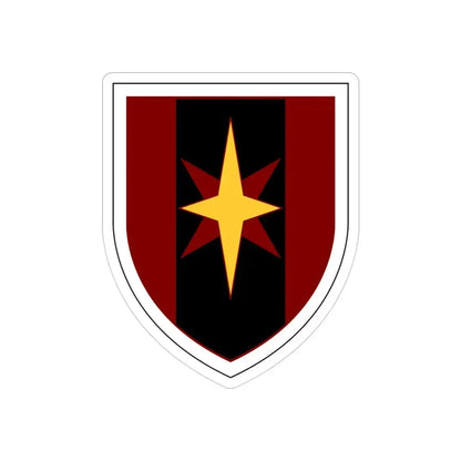 44th Medical Command SSI (U.S. Army) REVERSE PRINT Transparent Die-Cut STICKER - The Sticker Space