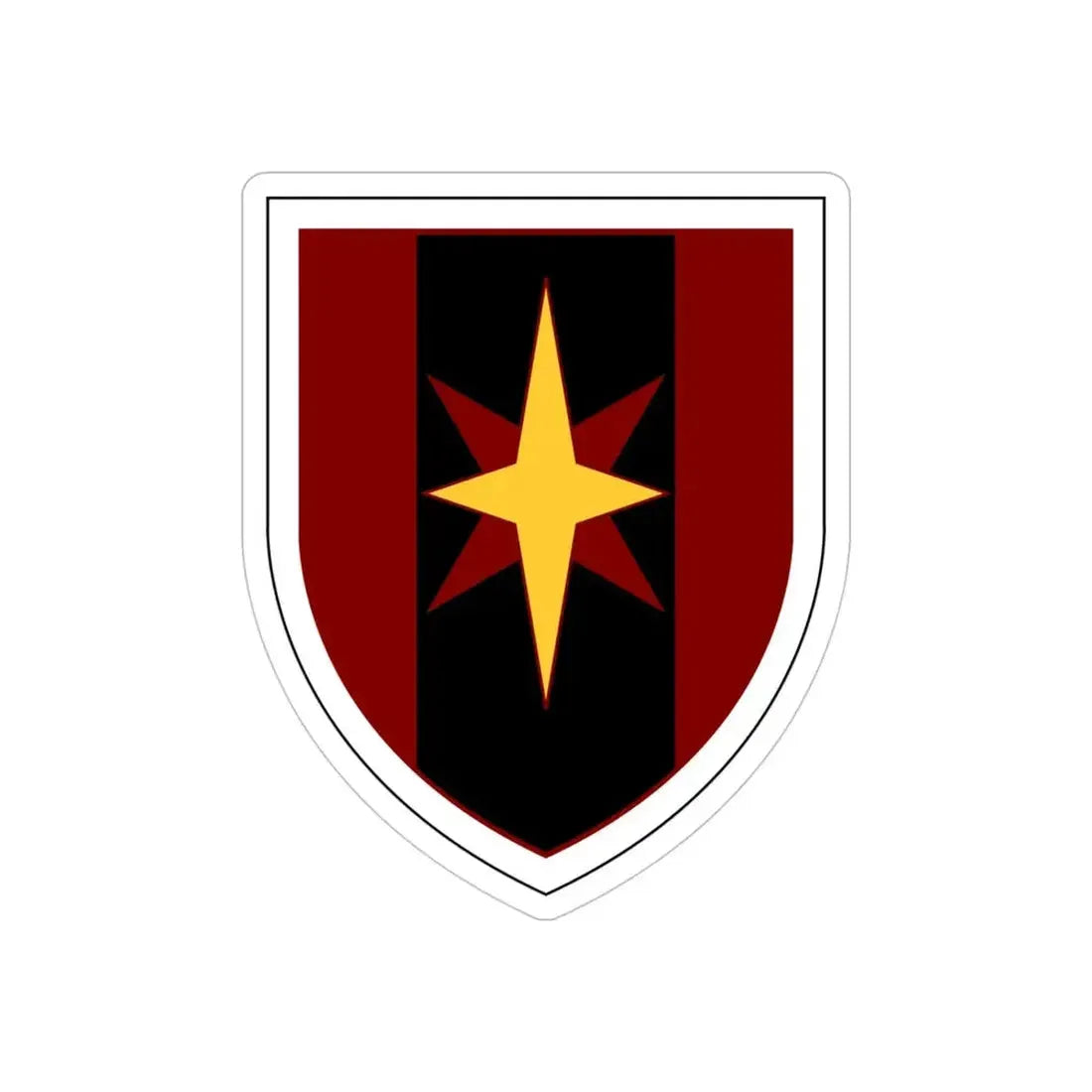 44th Medical Command SSI (U.S. Army) REVERSE PRINT Transparent Die-Cut STICKER - The Sticker Space