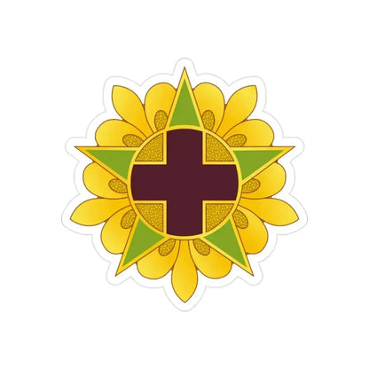 45 Field Hospital (U.S. Army) REVERSE PRINT Transparent Die-Cut STICKER 2 Inch Die-Cut Transparent - The Sticker Space