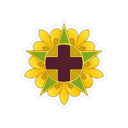 45 Field Hospital (U.S. Army) REVERSE PRINT Transparent Die-Cut STICKER 3 Inch Die-Cut Transparent - The Sticker Space