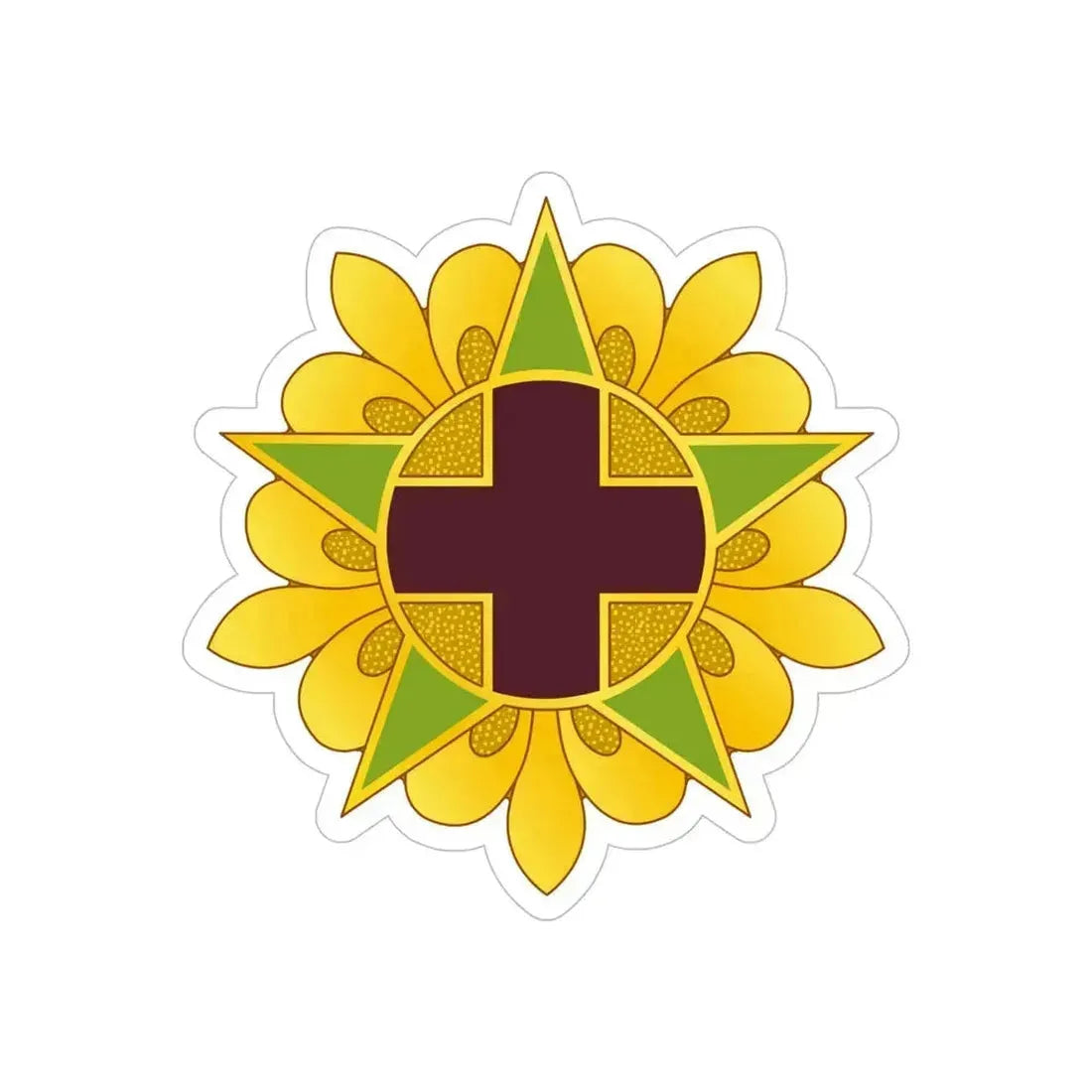 45 Field Hospital (U.S. Army) REVERSE PRINT Transparent Die-Cut STICKER 5 Inch Die-Cut Transparent - The Sticker Space