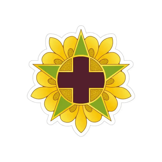45 Field Hospital (U.S. Army) REVERSE PRINT Transparent Die-Cut STICKER 6 Inch Die-Cut Transparent - The Sticker Space