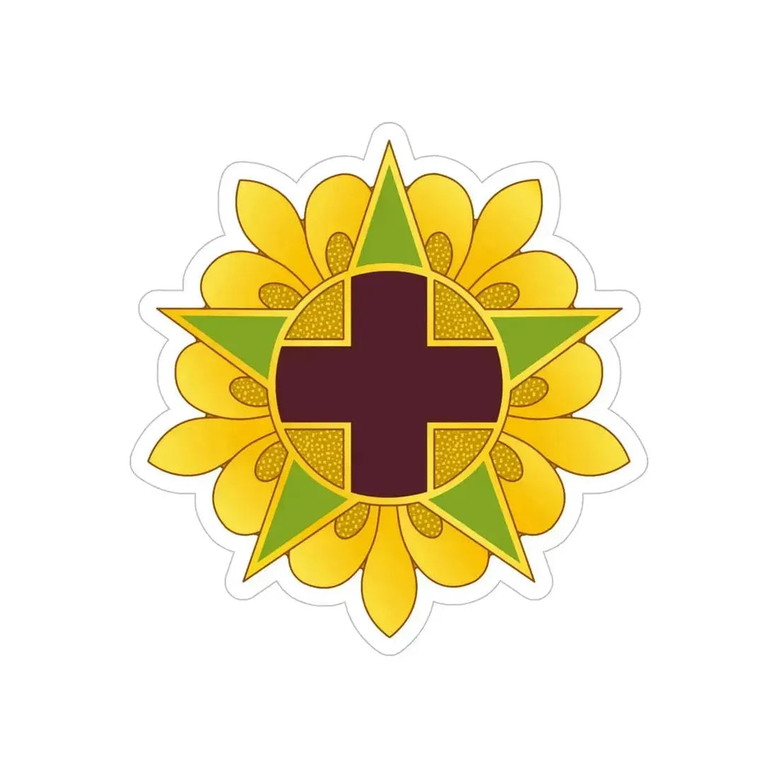 45 Field Hospital (U.S. Army) REVERSE PRINT Transparent Die-Cut STICKER - The Sticker Space