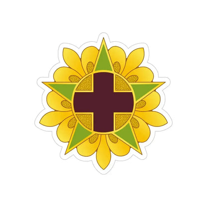 45 Field Hospital (U.S. Army) REVERSE PRINT Transparent Die-Cut STICKER - The Sticker Space