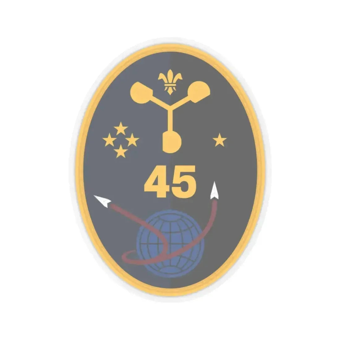 45 Weather Squadron (U.S. Space Force) STICKER Vinyl Kiss-Cut Decal 2 Inch Transparent - The Sticker Space