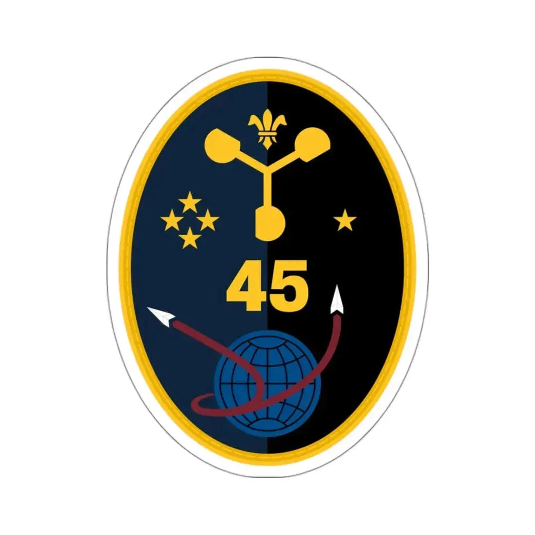 45 Weather Squadron (U.S. Space Force) STICKER Vinyl Kiss-Cut Decal 3 Inch White - The Sticker Space