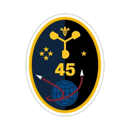 45 Weather Squadron (U.S. Space Force) STICKER Vinyl Kiss-Cut Decal 3 Inch White - The Sticker Space
